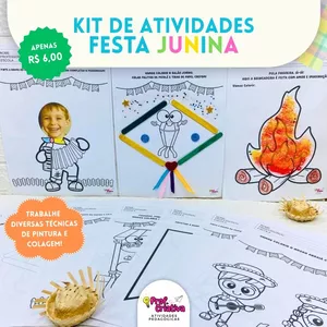 Imagem de capa para o Ebook KIT DE ATIVIDADES JUNINAS