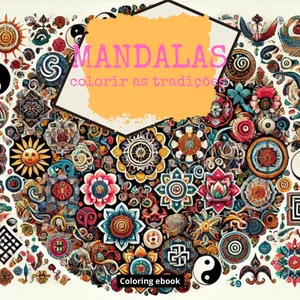Imagem de capa para o Ebook Mandalas: colorir as tradições