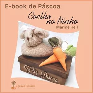 Imagem de capa para o Ebook E-book - Coelho Fofinho no ninho