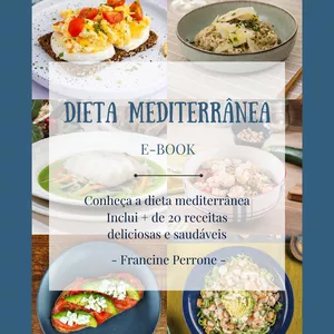 Imagem de capa para o Ebook Cardápio e livro de receitas da Dieta Mediterrânea