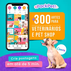 Imagem do curso Pack Pet !- Artes no canva para Pet Shop