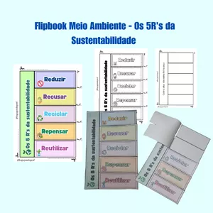 Imagem de capa para o Ebook FLIPBOOK MEIO AMBIENTE (OS 5 R'S DA SUSTENTABILIDADE)