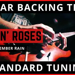 Cover image for Online course Guitar Solo Backing Track - November Rain (Standard Tuning) By Lucas Ribas