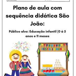 Imagem de capa para o Ebook PLANO DE AULA COM SEQUÊNCIA DIDÁTICA: SÃO JOÃO 