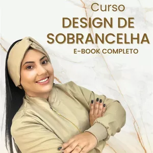Imagem de capa para o Ebook E-book vip Design de sobrancelha