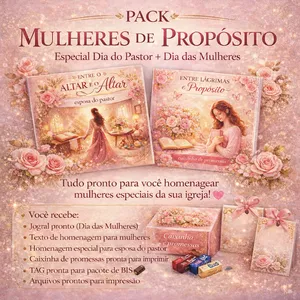 Imagem de capa para o Ebook PACK MULHERES DE PROPÓSITOS 🦋 PARA MULHERES E ESPOSA DO PASTOR 