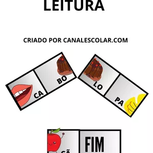 Imagem de capa para o Ebook Dominó das sílabas : Leitura