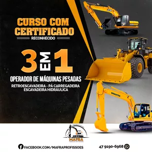 Curso CURSO MÁQUINAS PESADAS   3X1       ( MAIS BÔNUS )