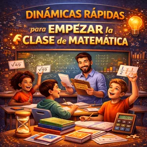 Imagen de portada para Ebook Dinámicas Rápidas para Empezar la Clase de Matemática