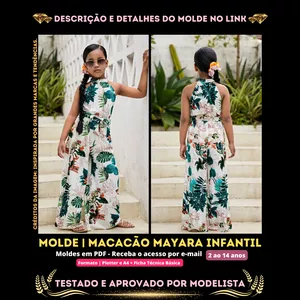 Imagem de capa para o Curso online [Molde em PDF] - Macacão Mayara Infantil. ID 3440955