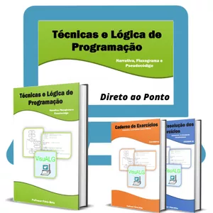 Imagem de capa para o Curso online Técnicas e Lógica de Programação Direto ao Ponto- Narrativa / Fluxograma / Pseudocódigo 