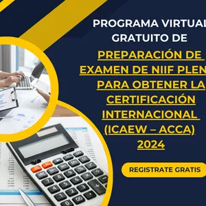Imagen de portada para Curso online PROGRAMA VIRTUAL DE PREPARACIÓN DE NIIF PLENAS  PARA OBTENER LA CERTIFICACIÓN INTERNACIONAL  (ICAEW – ACCA)  