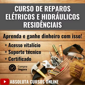 Curso de reparos elétricos e hidráulicos residenciais