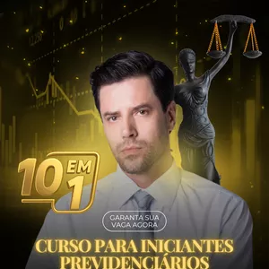 Imagem de capa para o Curso online Curso de Advocacia 10 em 1 para iniciantes Previdenciários com David Domingues