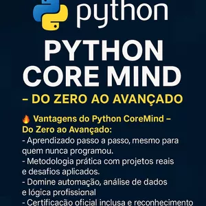 Imagem do curso Python CoreMind – Do Zero ao Avançado 