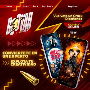 Imagen de portada para Curso online Diseño de Flyers y Videos para Halloween: Nivel Intermedio a Avanzado