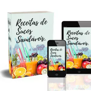 Imagem de capa para o Ebook 15 RECEITAS DE SUCOS SAUDÁVEIS