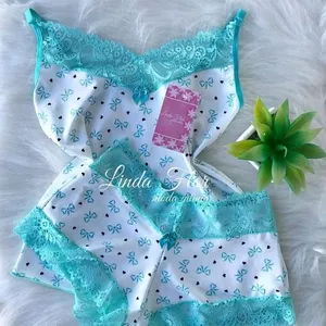 Imagen de portada para Ebook conjunto pijama roja short y blusa