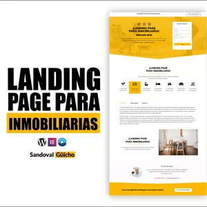Imagen principal del producto 3-. 👉 Landing Page para: Inmobiliarias y Bienes Raíces - Compatibles para WordPress y Elementor.
