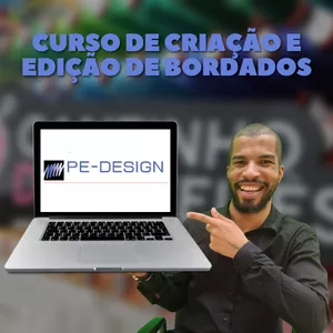 Imagem de capa para o Curso online Curso de criação e edição de Bordados no PE-Design