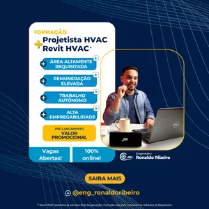 Imagem de capa para o Curso online Curso Projetista HVAC + Revit