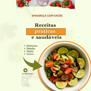 Imagem de capa para o Ebook Comida saudável: um prato cheio de saúde e bem-estar!