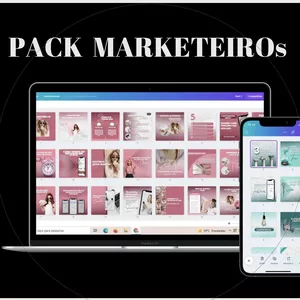 Imagem do curso PACK MARKETEIROS CANVA 