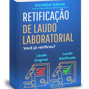 Imagem de capa para o Ebook Retificação de Laudo Laboratorial. Você Já Retificou?