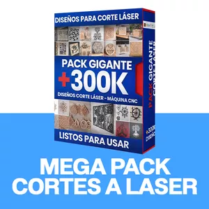 Imagen de portada para Ebook MEGA pack cortes a laser