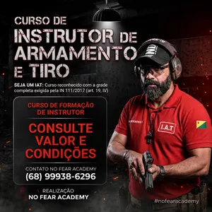 Imagem do curso Curso Preparatório para Formação de IAT – No Fear Academy (Munição Inclusa)