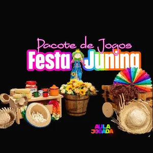 Imagem de capa para o Ebook Atividades Gamificadas Festa Junina