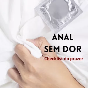 Imagem de capa para o Ebook Anal sem dor. Checklist do Prazer