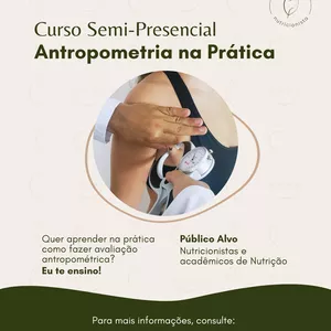 Imagem de capa para o Curso online Antropometria na Prática do Nutricionista