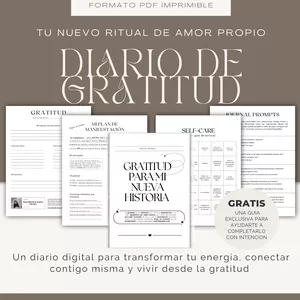 Imagen de portada para Ebook Diario digital : Gratitud para mi nueva historia 