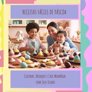 Imagem de capa para o Ebook Cozinhe, Brinque e Crie Memórias com Seus Filhos: Receitas de Páscoa Passo a Passo: 