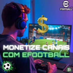 Imagem de MONETIZE CANAIS COM EFOOTBALL criado por BISMARQUE GAMEPLAY na hotmart