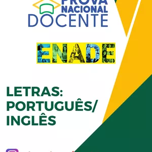 Imagem de capa para o Ebook PND / ENADE - LETRAS PORTUGUÊS/INGLÊS