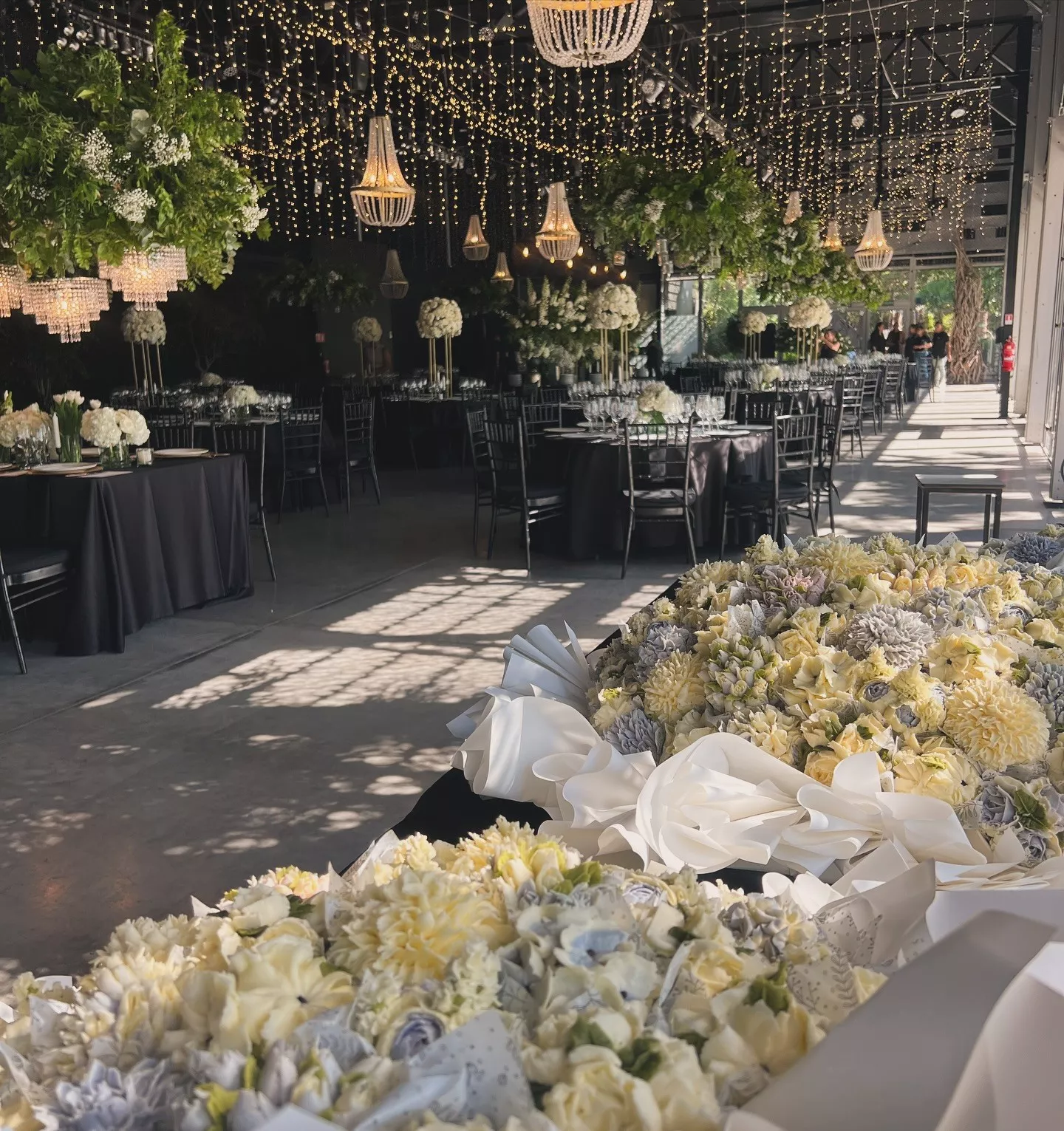 Bouquets de cupcakes de Mane Valdivieso en un evento de matrimonio
