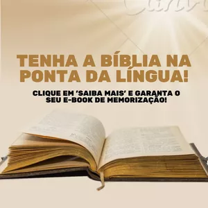 Imagem de capa para o Ebook Bíblia na ponta da língua:Memorização sem esforço 