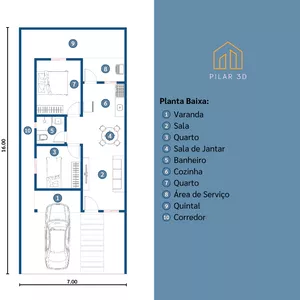 Imagem de capa para o Curso online Planta Baixa ¨7x16 - PRT001