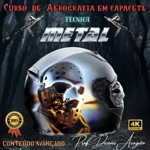 Imagem de capa para o Curso online AEROGRAFIA AVANÇADA CAPACETE JASON