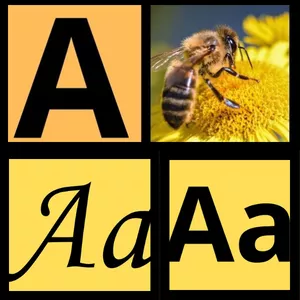 Imagem de capa para o Curso online Kit alfabeto ilustrado tam 21x14.8  cm amarelo