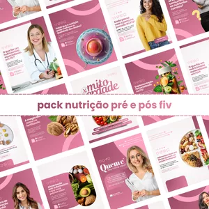 PACK CANVA NUTRIÇÃO PRÉ E PÓS FIV
