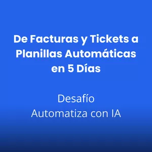 Imagen de portada para Curso online Desafío Automatiza con IA en 5 días