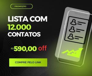 Lista de 12.000 contatos para disparo de mensagens e automação 