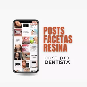 Imagem de capa para o Curso online Pack Posts Facetas de Resina by Post Pra Dentista®