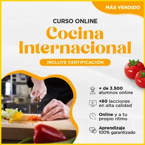 Imagen de portada para Curso online Curso Cocina Internacional Online
