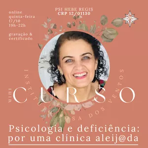 Imagem de capa para o Evento online Psicologia e deficiência: por uma clínica aleijada 