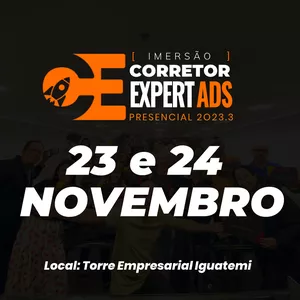 Imagem de capa para o Evento presencial Imersão Presencial Corretor Expert Ads
