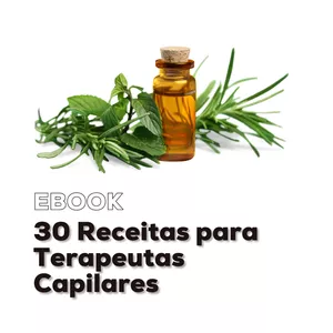 Imagem de capa para o Ebook 30 Receitas para Terapeutas Capilares